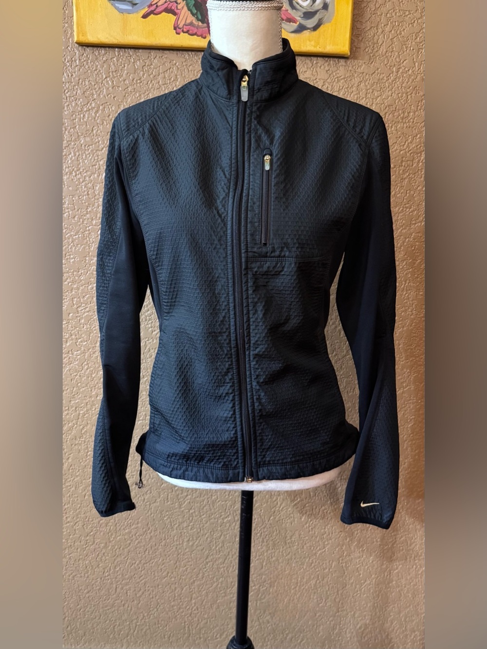 Nike Sphere Pro Jacket Womens M” Full Zip Up Black Sweatshirt